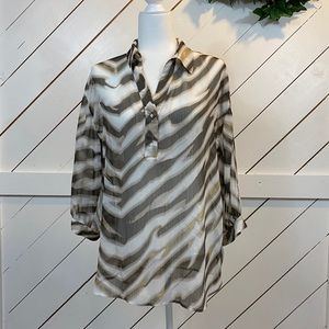 Chico’s Animal Print Tunic Chico’s Size 1